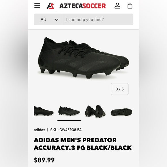 Brand new- never worn Adidas Predator soccer cleats - Picture 6 of 6